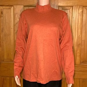NWOT Vintage Studio Works Mock Neck Knit Top Size XL